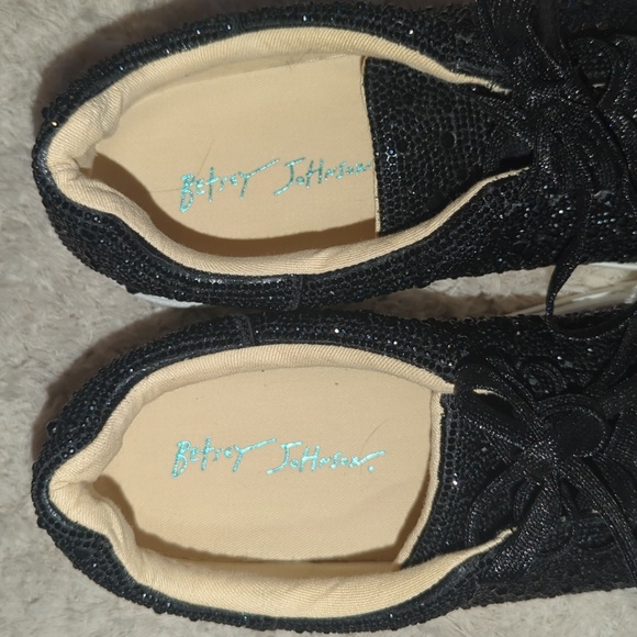 Betsey Johnson rhinestone sneakers - Picture 3 of 9